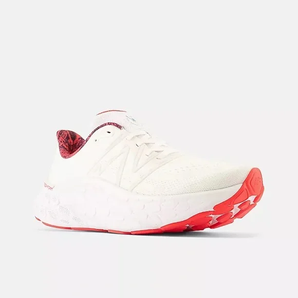 New Balance NYC Marathon Fresh Foam X More V4 Running Shoes / Sneakers White Red - Picture 7 of 11